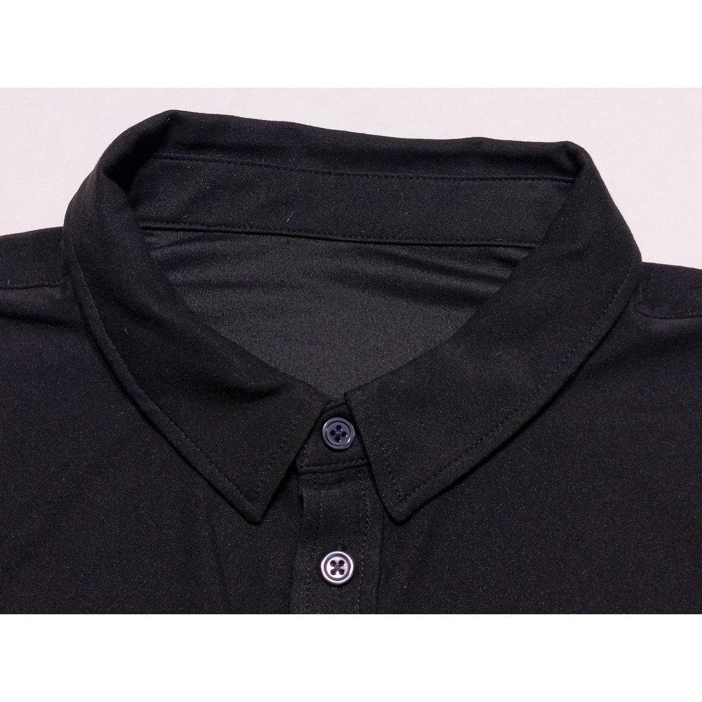 VUORI Men's Bridge Short Sleeve Button Shirt V1058 Black XL - Picture 2 of 11
